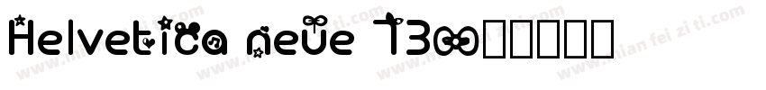 Helvetica neue 73字体转换